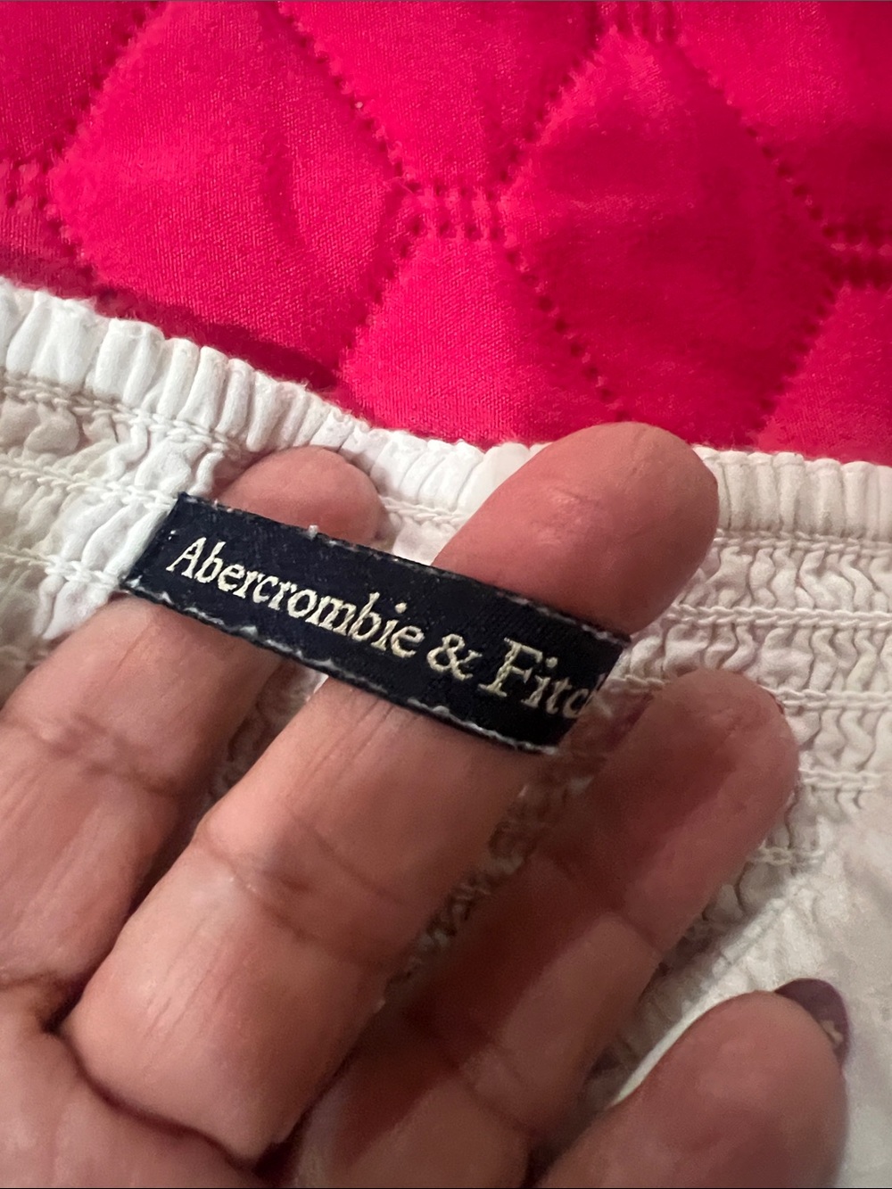 Abercrombie & Fitch White Button-Front Midi Dress - Picture 2 of 9